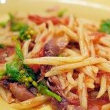 蛍烏賊とフレッシュトマトのパスタ